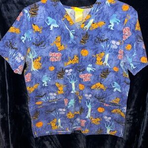 Scooby-Doo Halloween Scrub Top
